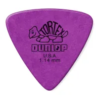 431P1.14 Tortex Triangle Медиаторы 6шт, толщина 1,14мм, треугольные, Dunlop