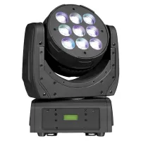 SILVER STAR SS635XCE CYAN4000XE 26885 люкс/2м, "Поворотная голова" BEAM+WASH LED, матрица 3х3 RGBW пикселей, угол-8', строб, электронный диммер 0-100%, DMX-512 9/15/48 кан.,, reset, встроенные программы, Pan: 540°/Tilt: 270°  мощность 230 Вт, 6 кг, 287*19