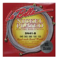 LA BELLA SN41-B SLAPPERS LOW B NICKEL PLATED ROUND WOUND 45-125 струны для 5-струнной бас-гитары.