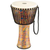 Meinl padj2-xl-g  джембе 14" с веревочной настройкой travel series, кож мембрана, kenyan quilt