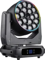 Wash zoom 18x40 EYE Laser
                Прожектор Wash zoom 18x40 EYE Laser
Вращающаяся голова Wash.  Zoom: линейный от 10°до 60°, 19 высокомощных (15 Вт) светодиодов. Раn : 540°. Tilt 270°. Электронный диммер 0-100%. Строб 0-25 вспышек в секунду. Управ