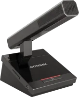 Gonsin DCS-2044D - Настольный проводной дискуссионный пульт делегата с несъёмным микрофоном в прямоугольном корпусе