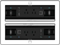 Crestron FT2-1400-ELEC-AL, система управления кабелями серии FT2, размер 1400, электрический, цвет алюминиевый