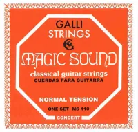 GALLI STRINGS MS110 - струны для классической гитары, серия magic sound, натяжение - normal