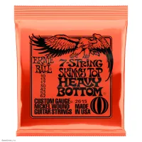 ERNIE BALL 2615 Nickel Wound Slinky Skinny Top Heavy Bottom 10-62 - Струны для 7 струнной электрогитары