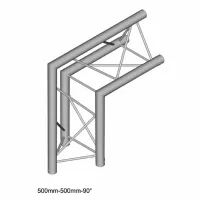 Dura Truss DT 23 C24-L90 Узел стыковочный двухлучевой - угол, 90°, алюминиевый, сечение 220х220 мм