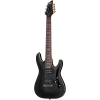 Schecter OMEN-7 ACTIVE BLK Гитара электрическая, 7 струн, корпус липа, гриф клен, лады 24XJumbo