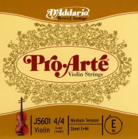 J5601-4/4M-B10 Pro-Arte Отельная струна E/Ми для скрипки размером 4/4, ср. натяж, 10шт, D'Addario