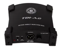 TOPP PRO TDIA2 - активный ди-бокс, входы: Jack 1/4 и XLR небалансный, выходы: Jack 1/4 небалансный, XLR балансный, аттенюатор 20дБ, фантомное питание 48В или от батарейки 9В.
