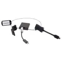 Kramer ad-ring-8 комплект переходников на общем кольце, включает переходники usb тип c (вилка) на hdmi (розетка) 4k60 (4:2:0); mini displayport (вилка) на hdmi (розетка) 1080p