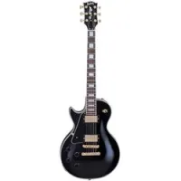 Burny rlc60 blk lh  левосторонняя электрогитара, форма les paul®, h-h, tune-o-matic,