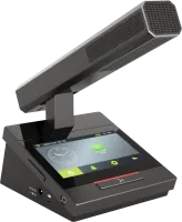 Gonsin DCS-1023D-W - Беспроводной дискуссионный пульт делегата с сенсорным 4.3" экраном и несъёмным микрофоном в прямоугольном корпусе
