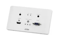 Aten VE2812AEUT - HDMI&VGA HDBaseT Настенный передатчик с монтажной панелью EU/PoH (4K@100м / 1080p@150м)