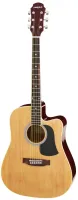 ARIA AWN-15CE N электроакустическая гитара с вырезом, дека: ель, нижняя дека ,обечайка и гриф: древесина лиственных пород, накладка: палисандр, пассивный пьезо звукосниматель, регулировка 1V+1T, хромированная фурнитура, цвет: натуральный