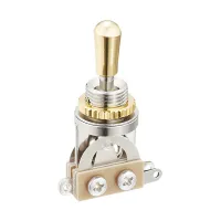 YM-T20G Переключатель 3-х позиционный, золотистая ручка, Hosco