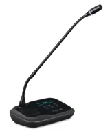 Qtex QCM W6321D- Микрофонный пульт делегата, микрофон «гусиная шея» с 1,3" дисплеем и динамиком, «горячая» замена