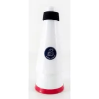 Arnoldsandsons trumpet mute solotone  сурдина для трубы, прямая, пластик, белая с красным кольцом