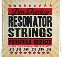 DUNLOP DOP Phosphor Bronze 16-56 Resonator струны для резонаторной гитары