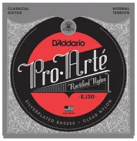 D'ADDARIO EJ30 PRO-ARTÉ RECTIFIED TREBLES, NORMAL TENSION струны для классической гитары, нормальное натяжение.