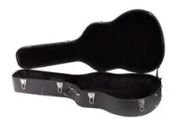 Rockcase rc10609 b/ sb  фигурный кейс для акустической гитары, деревянная основа, черный tolex