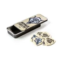 Dunlop ph122t100 hetfield's white fang pick tin  сувенирный набор медиаторов в пенале, 1 мм, 6 шт.