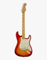 FENDER American Ultra Stratocaster®, Maple Fingerboard, Plasma Red Burst электрогитара, цвет красный в комплекте кейс