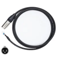 AVCLINK CABLE-834/0.5 Соединительный кабель XLR-M - наконечники НШВИ  Длина 0,5 м.