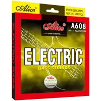 ALICE A608 (4)-M струны для бас гитары 4-х струнной, .045 .065 .085 .105, никелированные со стальным