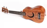 GKS-45-MO 4-струнная укулеле-сопрано, размер 21", корпус махагон, гриф махагон/палисандр/пластик, нейлоновые струны, прозрачный матовый лак, розетка "луна", Smiger