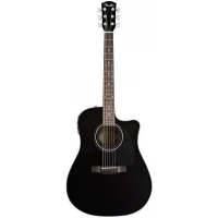 FENDER DG-60CE DREADNOUGHT BLACK - Гитара электроакустическая шестиструнная