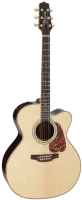TAKAMINE P7JC электроакустическая гитара типа JUMBO CUTAWAY с кейсом, цвет натуральный