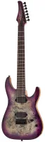 SCHECTER C-7 PRO ARB - 7 струнная электрогитара, 24 лада, корпус: красное дерево, гриф: клён, 3 куска, накладка: венге, крепление на болтах, звукосниматели: HH, Schecter Diamond Decimator, регулировки: громкость, тон, 3х позиционный переключатель, цвет Au