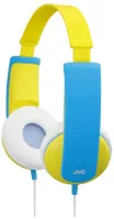 Headphones with limiter JVC HA-KD5-Y - Детские наушники закрытого типа с ограничителем громкости звука. Цвет желтый с синим.