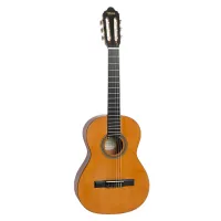 Valencia VC203L Гитара классическая леворукая 3/4, верхняя дека: ель, нижняя дека и обечайка: нато, гриф: жабон, накладка грифа и нижний порожек: махагони, колки: винтажные, никель, цвет натуральный