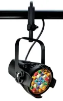 ETC D22 Daylight Portable Fixture, Black, Schuko CE Прожектор светодиодный Daylight,  Светодиодный массив, белый дневной свет как у газоразрядных ламп 5600 К, 21 град. (22 LED 2.5 Вт), DMX-512RDM (5-pin XLR), лира для подвеса на струбцину или хомут,  кабе