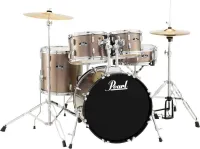 PEARL RS585C/C747 (RS585C/CA747, RS585C/CB747, SOL5001P) - акустическая барабанная установка серии Roadshow.Комплектация: 18" х 12" бас барабан, 10" х 7" том, 12" х 8" том, 13" х 5" малый барабан, 14" х 10" напольный том, стойка для тарелки, Hi-Hat стойка