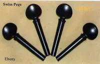 CP01E-1/4 Колок для виолончели, швейцарская модель, черное дерево, WBO
