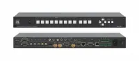Масштабатор Kramer Electronics [VP-771] Масштабатор видео и графики / коммутатор без подрывов сигнала. 9 входов, включая HDMI, DisplayPort и HD-SDI 3G, выходы VGA, HDMI, HD-SDI 3G, передатчик в витую пару