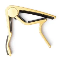 83CG Trigger Каподастр для акустической гитары, золото, для неплоского грифа, Dunlop