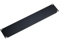KandM 49422-000-55 заглушка рэковая глухая на 2 юнита, алюминий 1,5 мм, чёрный
