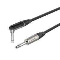 ROXTONE DGJJ110/3 Кабель инструментальный, 6mm, 1 x 0,22mm2, 6,3mm mono Jack - 6,3mm mono Jack (угловой), 3м