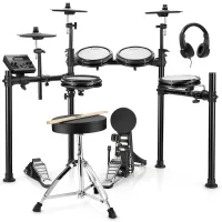 Donner Ded-200p Electric Drum Set  5 Drums 3 Cymbals