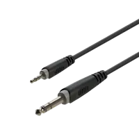 ROXTONE RACC280/0,9 Аудиокабель, 4mm (2x0.14mm2), 3,5mm stereo Jack -6,3mm stereo Jack, 0,9м