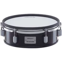 Roland pda120l-sbk  двухзонный пэд малого барабана уменьшенной глубины 12”x4” деревянной конструкции
