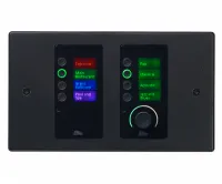 BSS EC-8BV-BLK-EU Ethernet панельный контроллер с 8 кнопками и регулятором уровня, чёрный