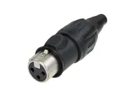 Neutrik NC3FX-TOP- Кабельный разъем XLR 3-pin (розетка) для наружного применения, на кабель диаметром 5–8 мм, под пайку