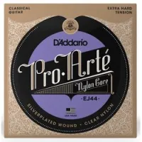 D`addario ej-44  струны для классической гитары, pro arte, прозрачный нейлон, silver, extra hard