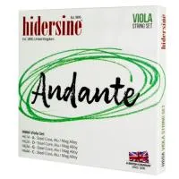 Комплект струн для альта hidersine andante h60a - струны на стальной основе с обмоткой алюминием и магнием для альта 15-16 дюймов