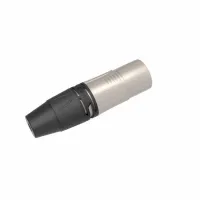 PROEL DHMX3PNK Разъем XLR3 "папа", позолоченные контакты, для кабеля диаметром 3-7мм, цвет никель