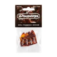 Dunlop 9022p plastic thumbpick shell 4pack  когти на большой палец, средние, пятнистые, 4 шт.